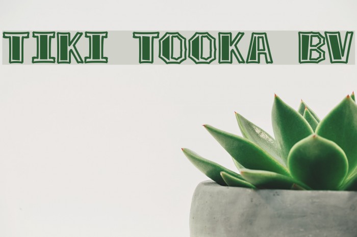 Tiki Tooka BV Font examples