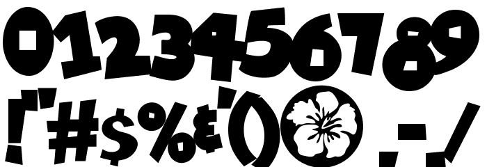Tiki Tropic Bold Font OTHER CHARS