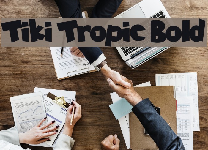 Tiki Tropic Bold Font examples