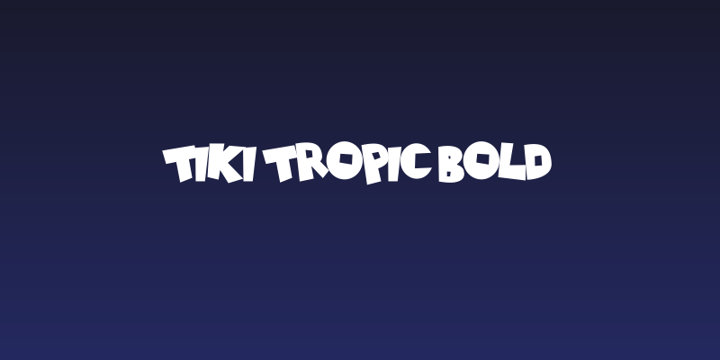 Tiki Tropic Bold Social Header