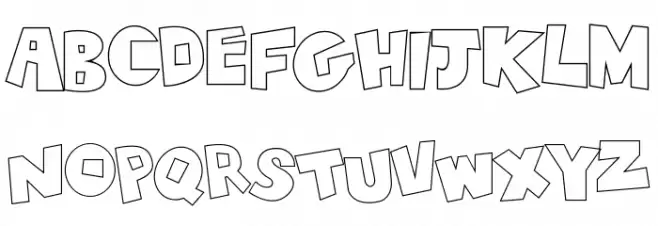 Tiki Tropic Outline Шрифта ВЕРХНИЙ