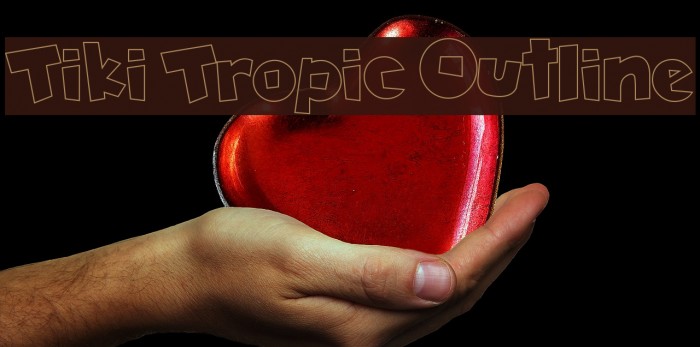 Tiki Tropic Outline Font examples
