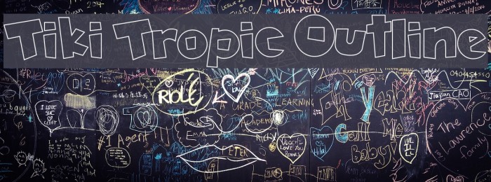 Tiki Tropic Outline Font examples