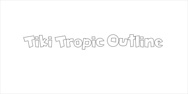 Tiki Tropic Outline Logo
