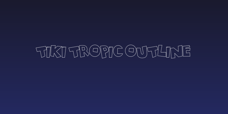 Tiki Tropic Outline Social Header