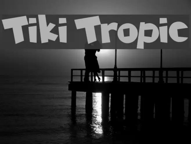 Tiki Tropic Font examples