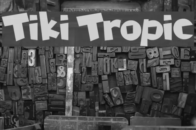 Tiki Tropic Font examples