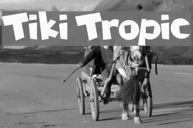 Tiki Tropic Font examples