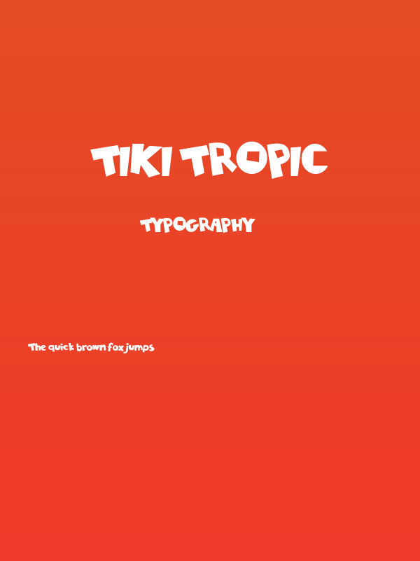 Tiki Tropic Poster