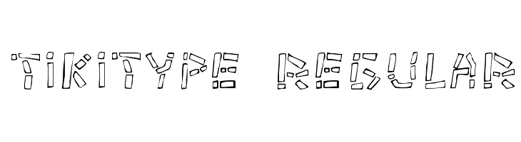 Tikitype Regular  font caratteri gratis