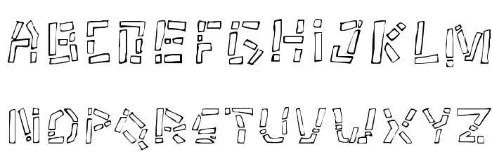Tikitype Regular Font LOWERCASE