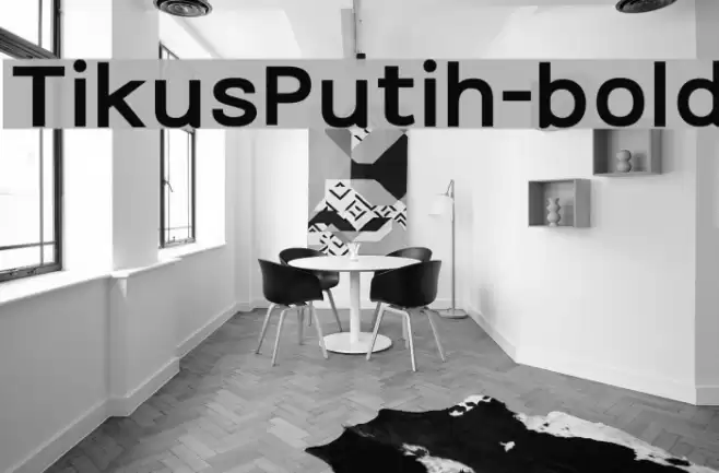 TikusPutih-bold Font examples