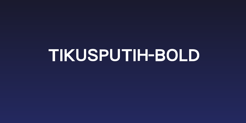 TikusPutih-bold Social Header
