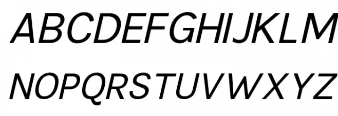 TikusPutih-italic फ़ॉन्ट अपरकेस