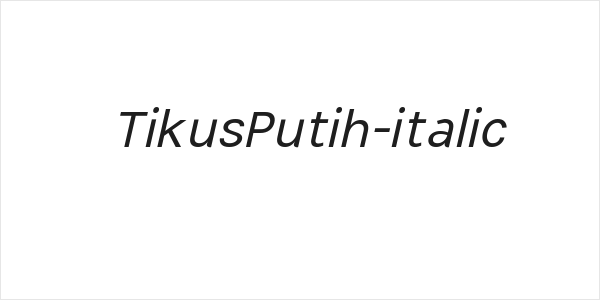 TikusPutih-italic Logo