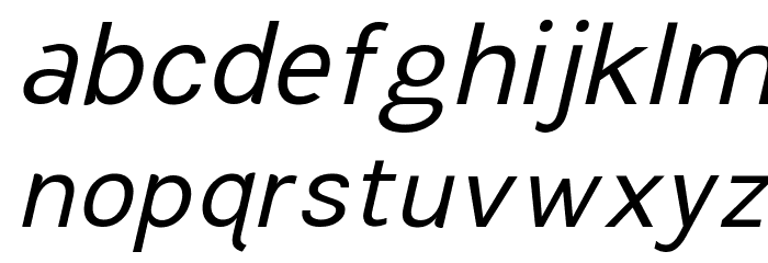 TikusPutih-italic Font LOWERCASE