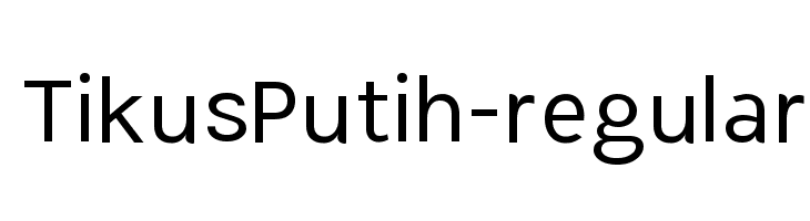 TikusPutih-regular Font