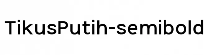 TikusPutih-semibold  Frei Schriftart Herunterladen
