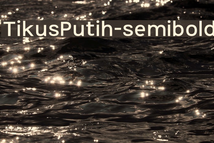 TikusPutih-semibold Font examples