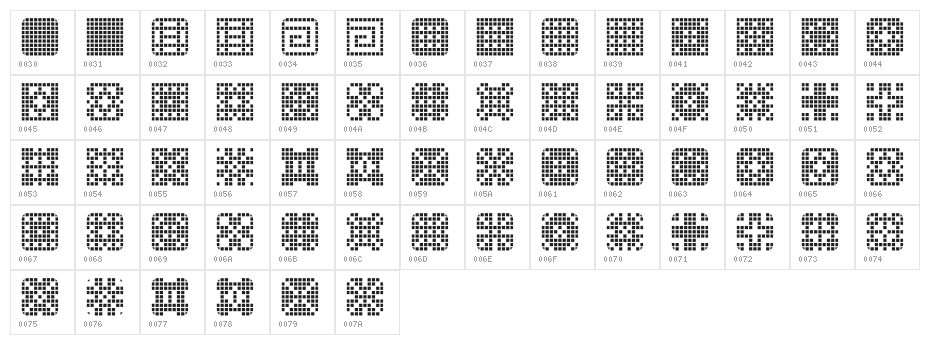 Tile Things Character Map