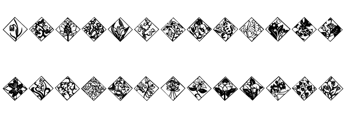 Tiles Font LOWERCASE