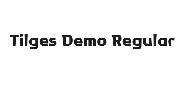 Tilges Demo Regular Logo