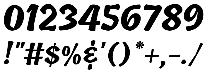 Tillana Bold Font OTHER CHARS