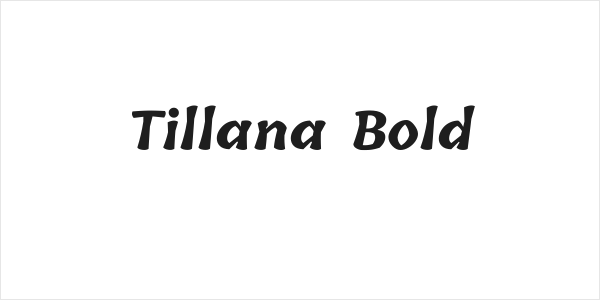 Tillana Bold Logo