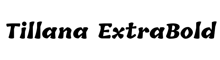 Tillana ExtraBold Font