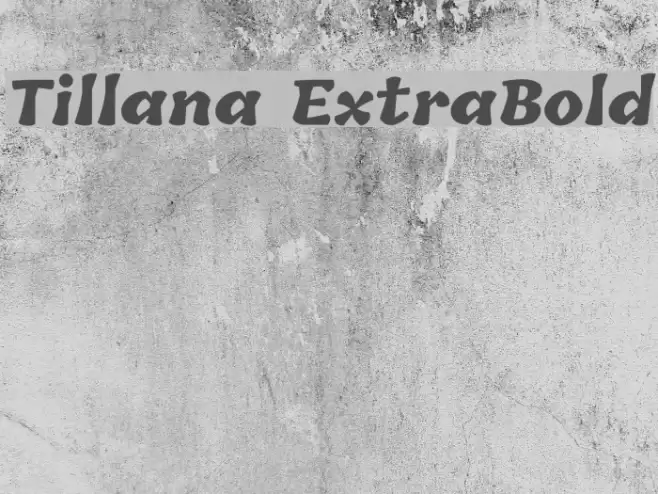 Tillana ExtraBold Fonte examples