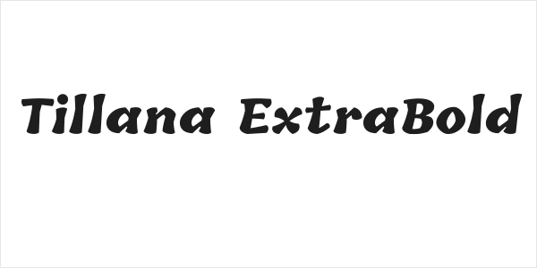 Tillana ExtraBold Logo