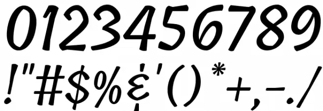 Tillana Medium Font OTHER CHARS