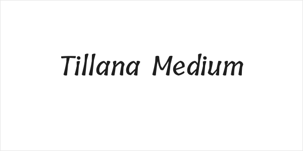Tillana Medium Logo