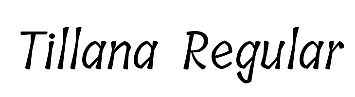 Tillana Regular Font