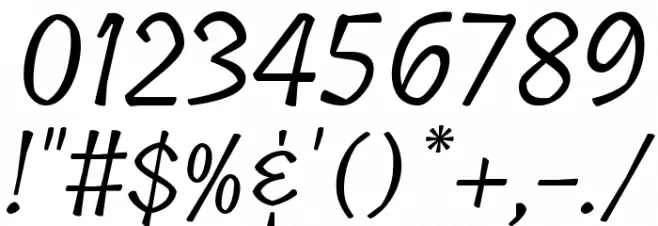 Tillana Regular Font OTHER CHARS