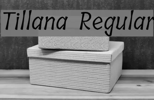 Tillana Regular Font examples