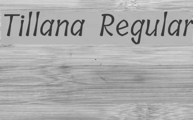Tillana Regular Font examples