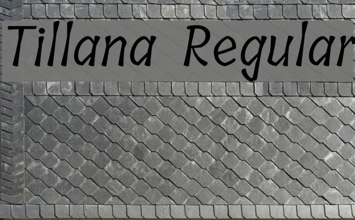 Tillana Regular Font examples