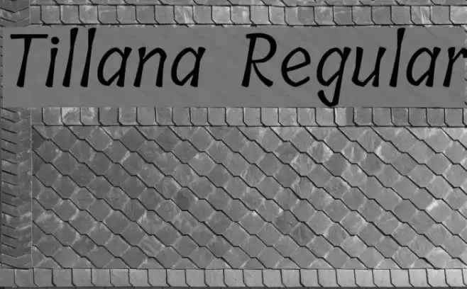 Tillana Regular Font examples