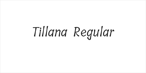 Tillana Regular Logo