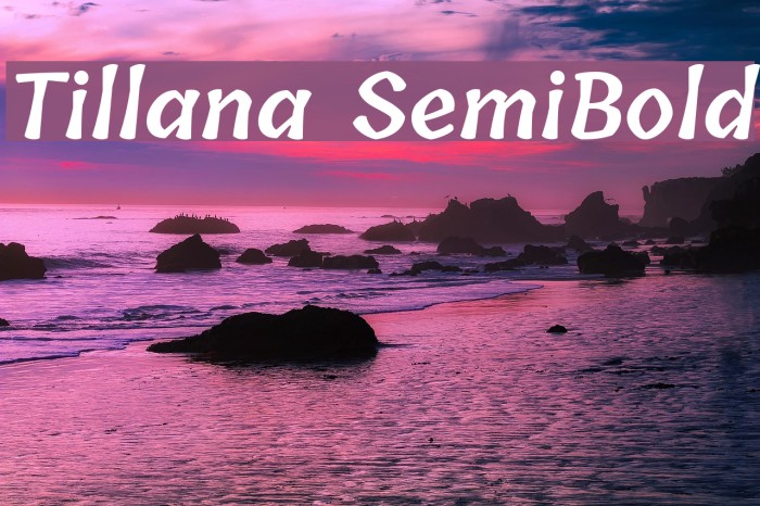 Tillana SemiBold Font examples