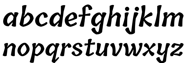 Tillana SemiBold Font LOWERCASE
