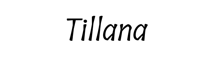 Tillana Font