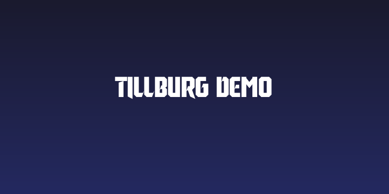 Tillburg DEMO Social Header