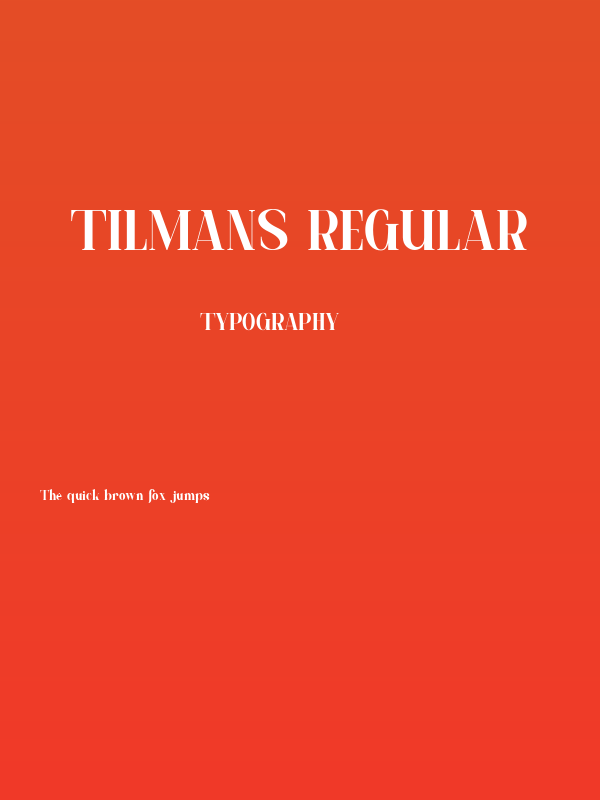 Tilmans Regular Poster