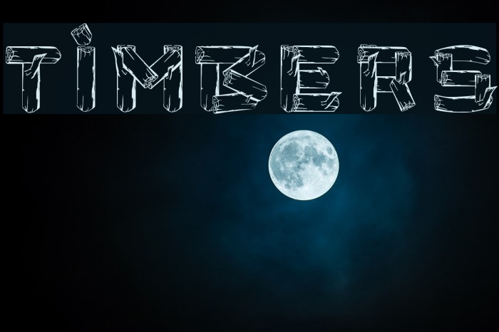 Timbers Font examples