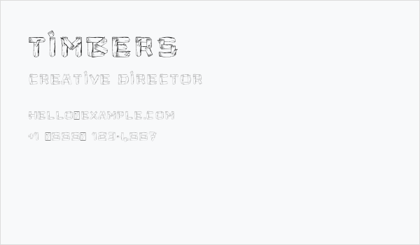 Timbers Business Card