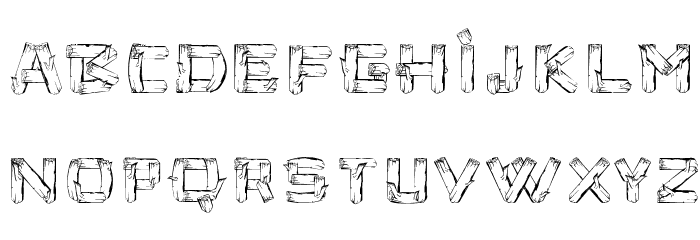 Timbers Font LOWERCASE