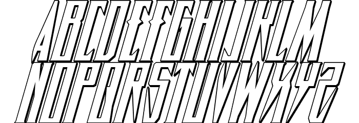Timberwolf 3D Italic Fuentes MINÚSCULAS