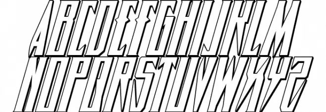 Timberwolf 3D Italic फ़ॉन्ट लोअरकेस